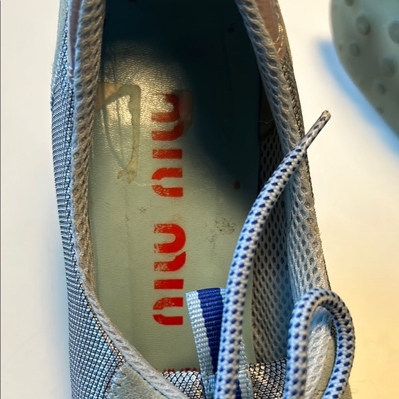 Miu Miu Unique Designer Heeled Sneakers - Picture 7 of 12